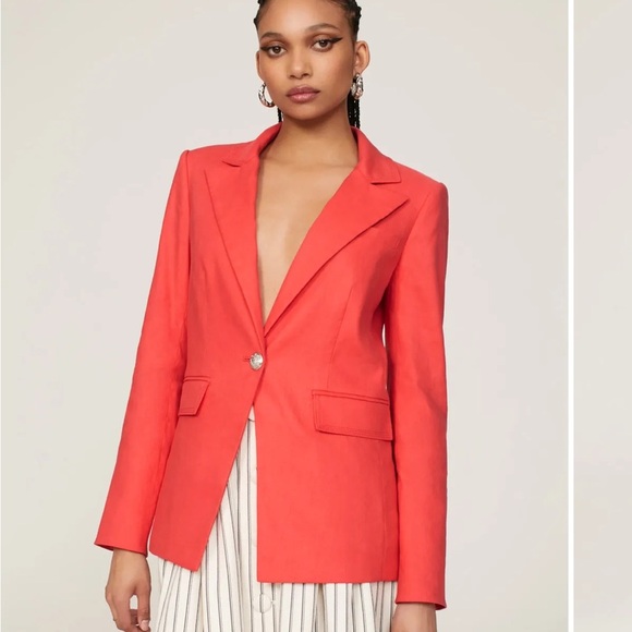 Veronica Beard Sedgwick Linen Blazer Jacket - Picture 2 of 16